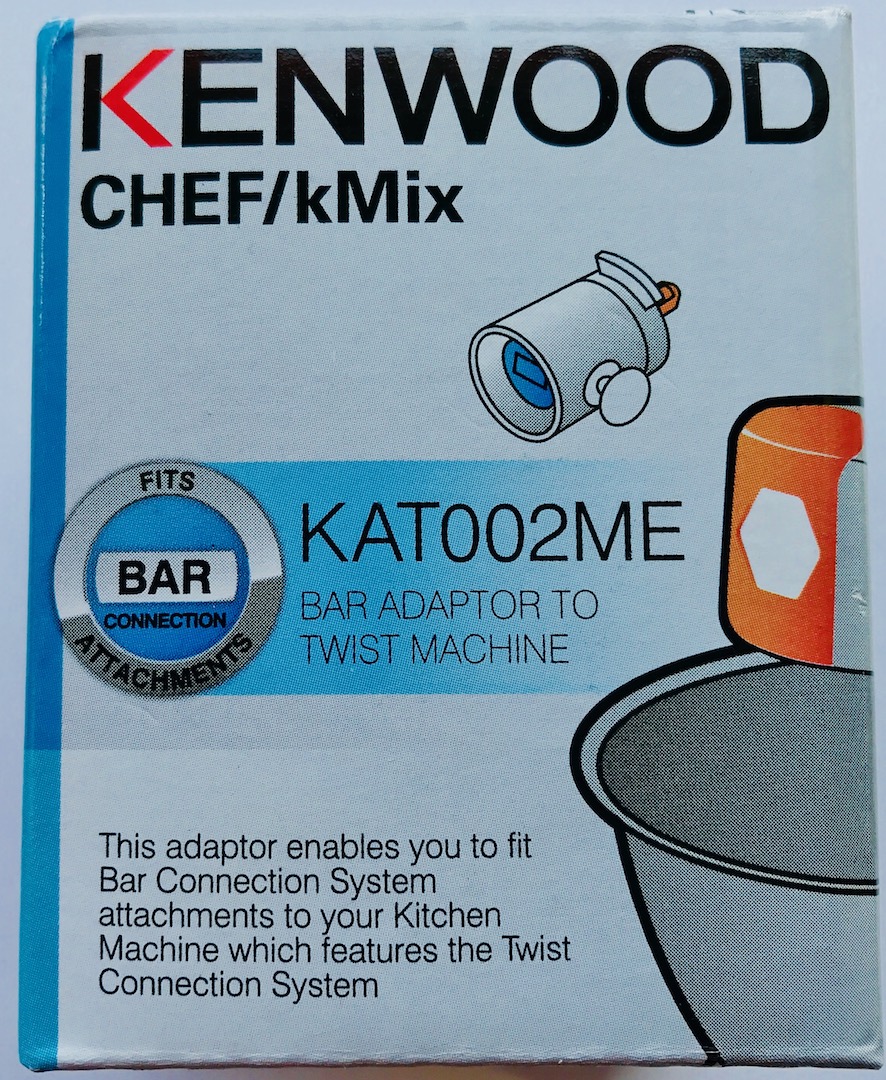 Cs, CAREservice bar-to-twist-a Kenwood Kitchen Machines – Accessories & Attachments – KAT002ME – Chef Bar To Twist Adapter [video] Accessories & Attachments Kenwood  KAT002ME KAT001ME  